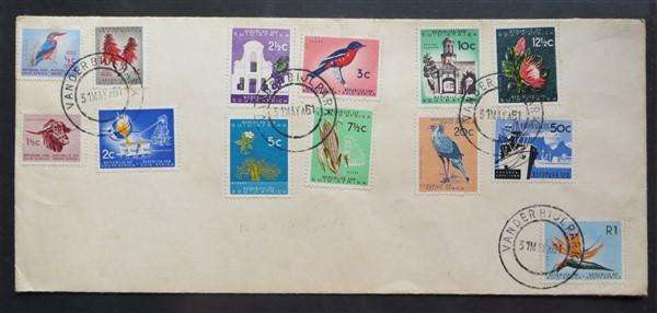 1961 RSA Definitive Issue Set on FDC