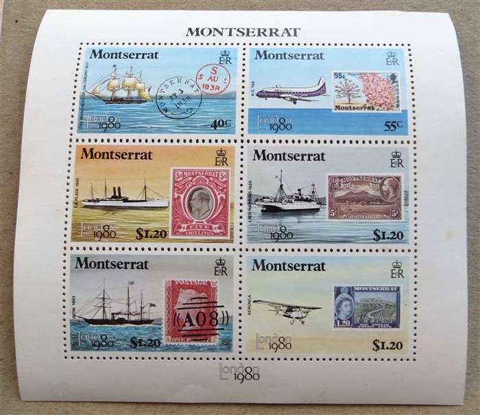 1980 Montserrat Mini Sheet