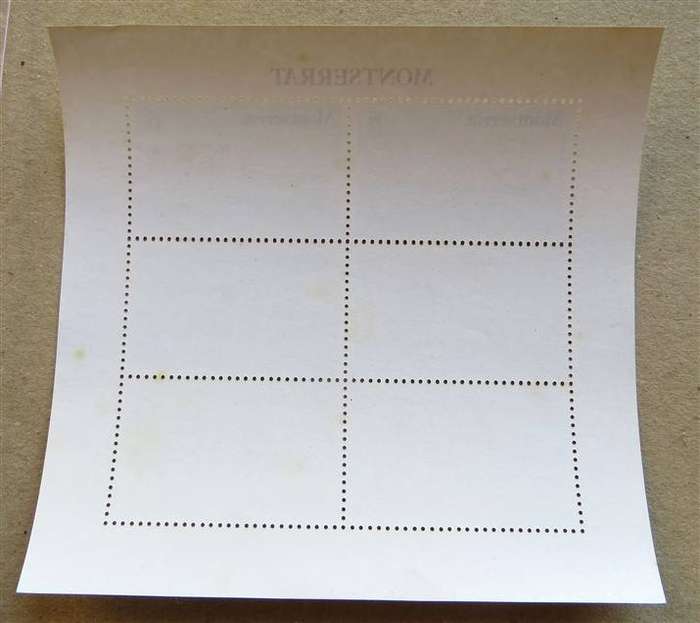 1980 Montserrat Mini Sheet