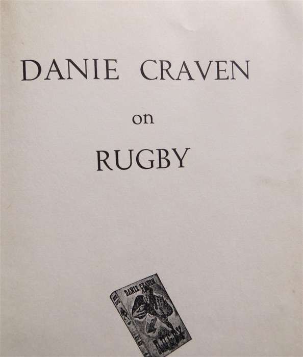 1952 1st Edition - Danie Craven on Rugby