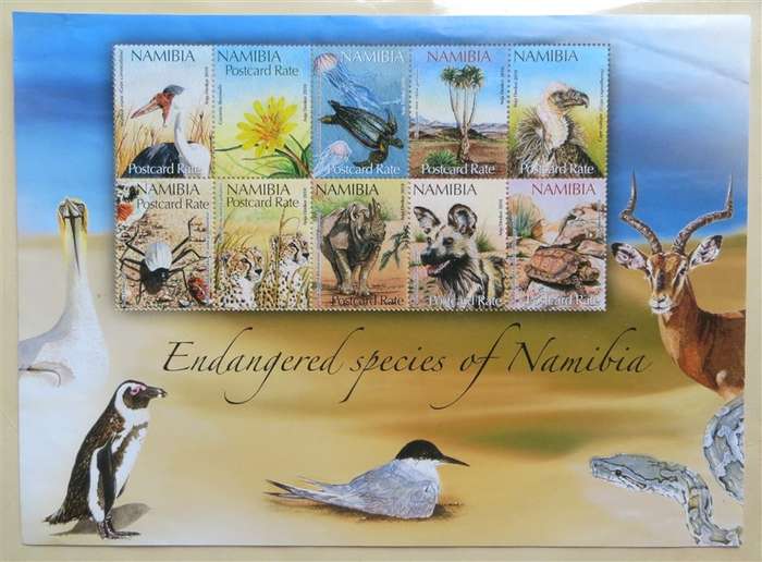 Namibia Endangered Species Full Sheet