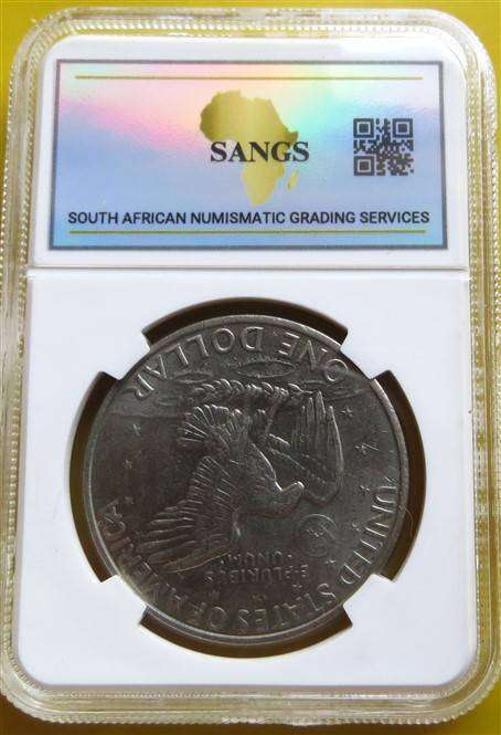 US 1972 Eisenhower $1 Dollar SANGS AU50
