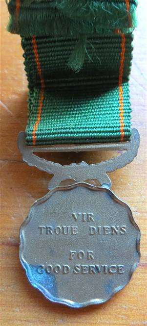 Medal for Loyal Service/Vir Troue Diens Miniature Medal