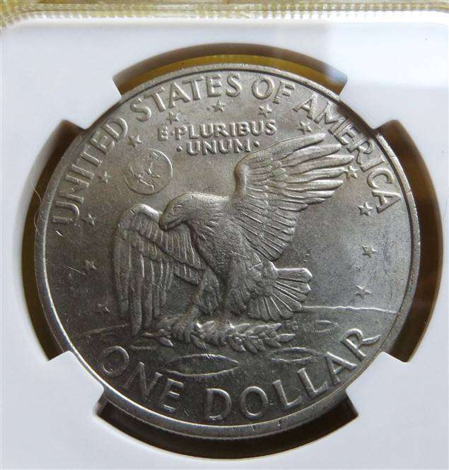 US 1972 Eisenhower $1 Dollar SANGS AU50