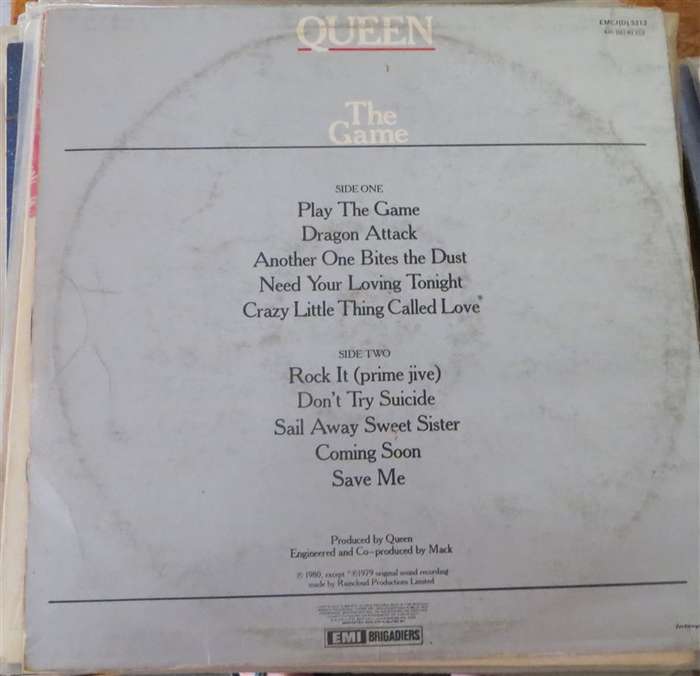 Queen - The Game Vinyl LP VG/Cover poor