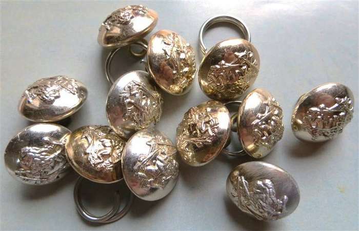12 x Rhodesia Buttons - Tool & Mould Salisbury