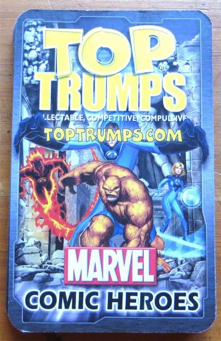 22 x Marvel Top Trumps Power Card Trading / Trump Cards