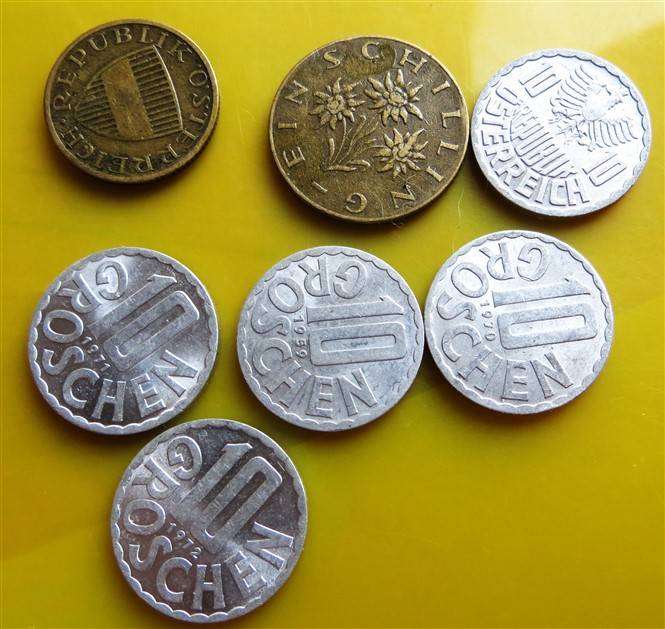 7 x Austria Coin Lot