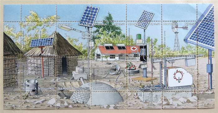Namibia Energy Resources Stamp Sheet