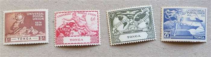 Tonga British Colony Complete UPU Stamp Set