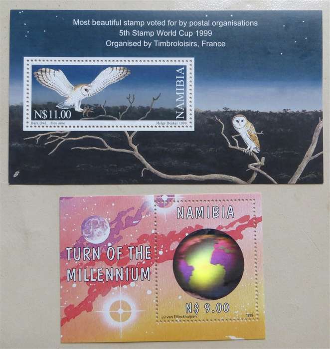 Orchids / Owl - Best in World / Millenium Namibia Mini Sheets - 1 Bid