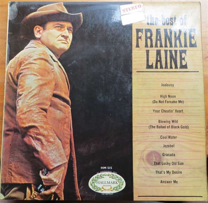 The Best of Frankie Laine - Vintage Vinyl LP - VG