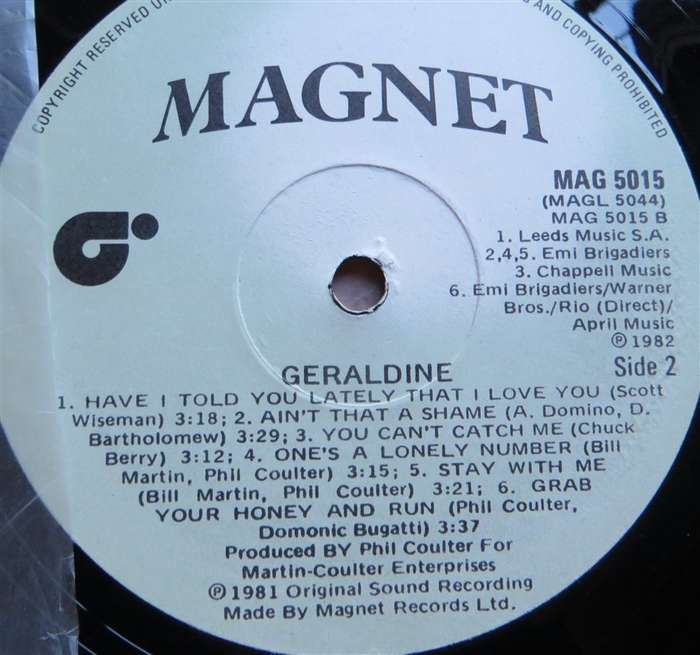Geraldine -  Vinyl VG / Cover VG