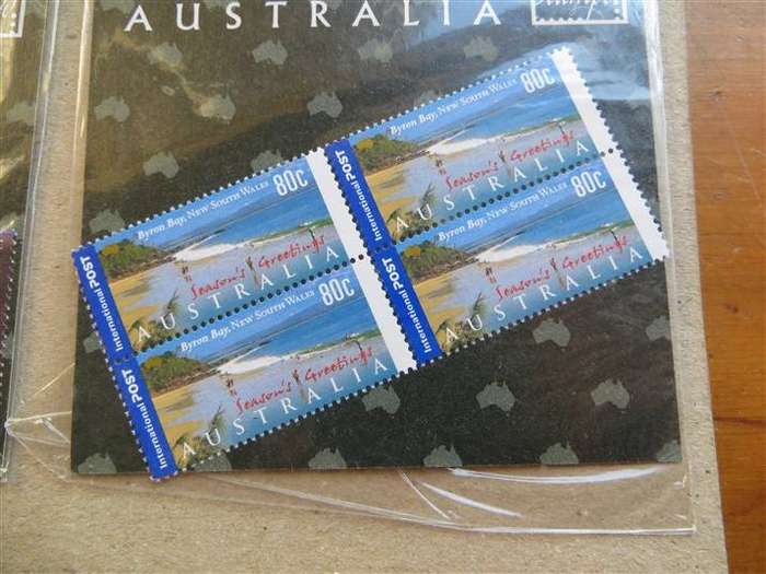 4 x Australia Mint Stamp Issues in Packs - 1 Bid for All - Includes Space Minisheet