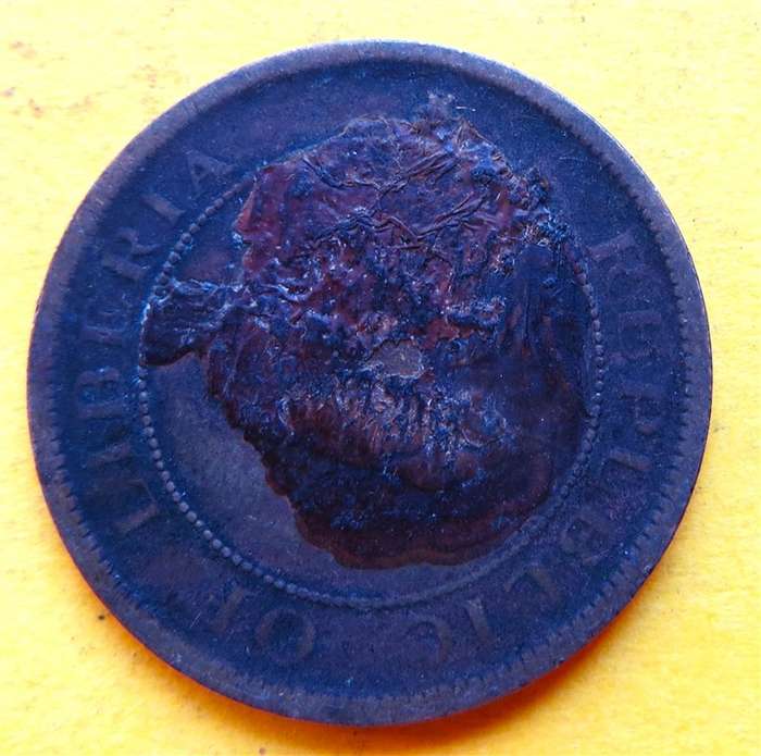 1937 Liberia One Penny
