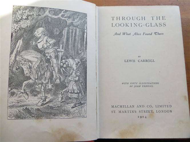 1924 Alice in Wonderland - Through the Looking Glass & What Alice found there - Lewis Carroll