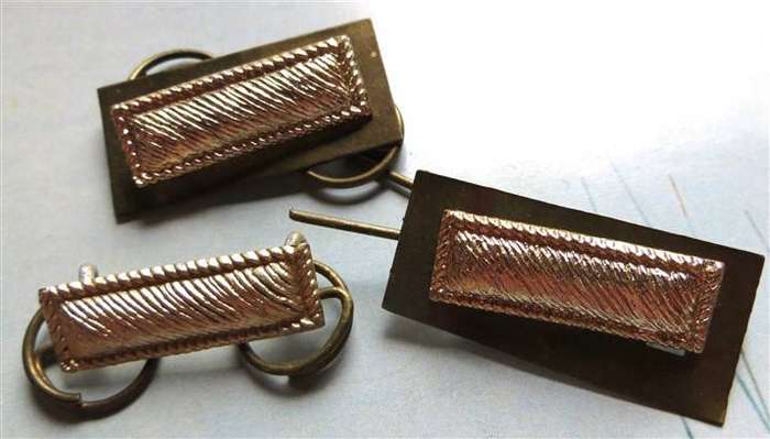 BSAP British South Africa Police Rhodesia Rank Bars - Lugs intact