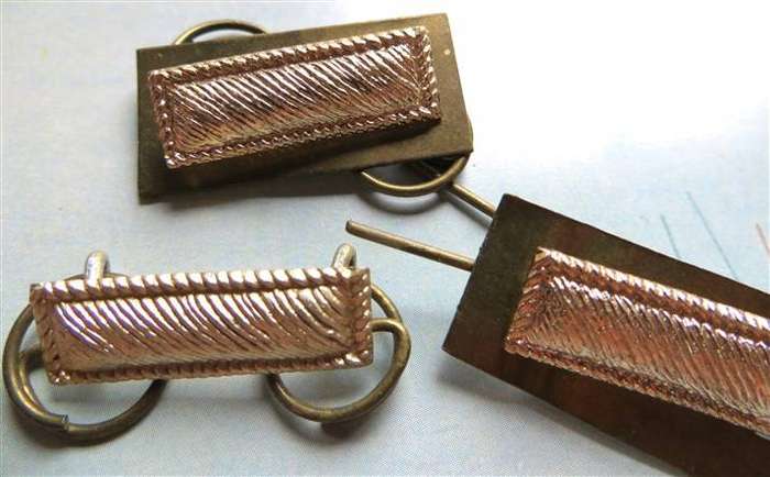 BSAP British South Africa Police Rhodesia Rank Bars - Lugs intact