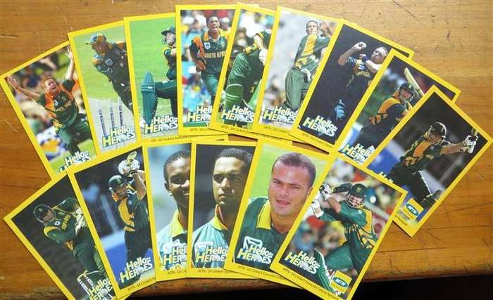 15 x 2001 ICC Cricket World Cup Player Cards