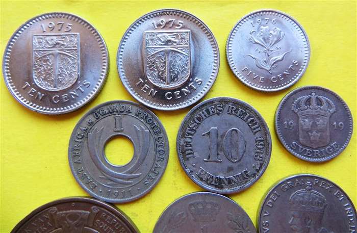 SA / Rhodesia / World Coin Lot - 1 Bid for All