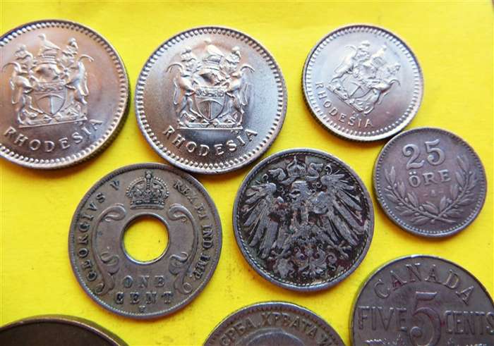 SA / Rhodesia / World Coin Lot - 1 Bid for All