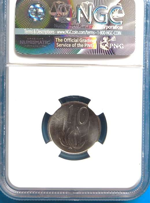 1965 Proof 10c English NGC MS66 Graded