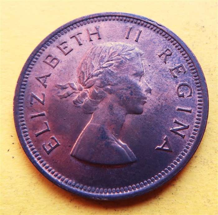 1954 SA Union 1d Penny