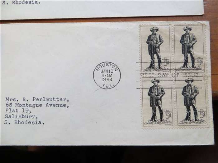 4 x USA Covers - addressed to Southern Rhodesia