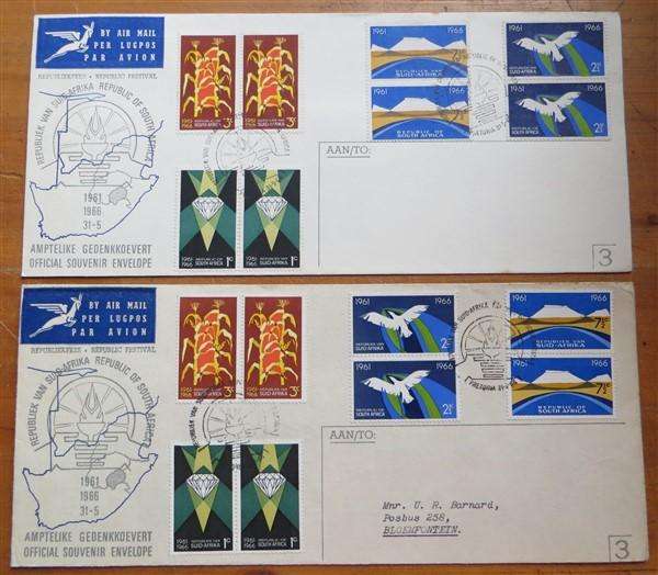 2 x Early Official RSA No.3 Covers - Addressed & Unaddressed