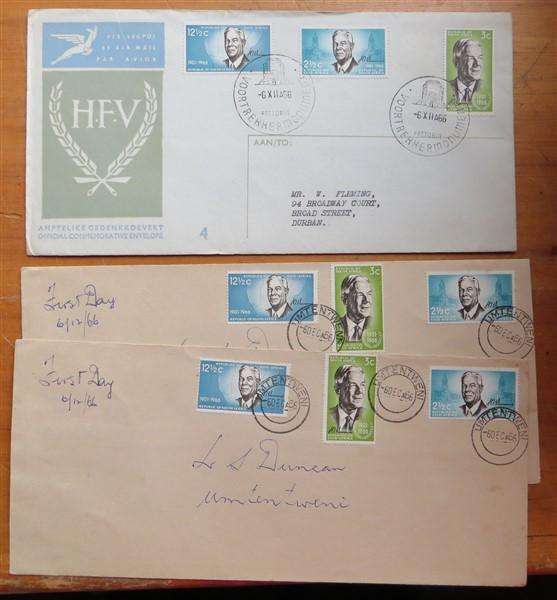 3 x 1966 HFVerwoerd Covers including Official No.4
