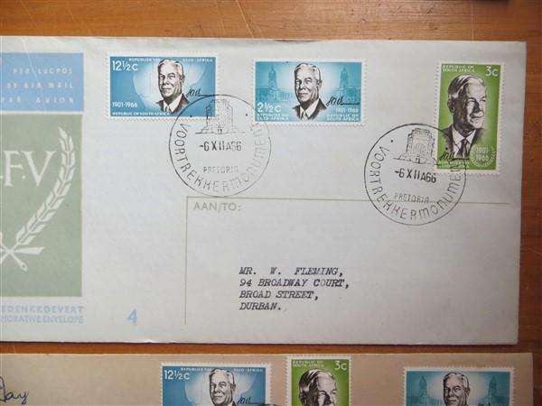 3 x 1966 HFVerwoerd Covers including Official No.4
