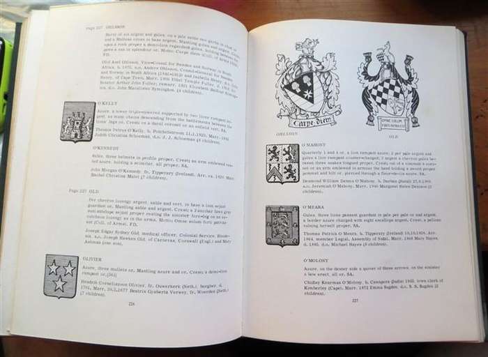 Heraldry of South African Families - C.Pama - Coats of Arms - Crests - Ancestry - 1972