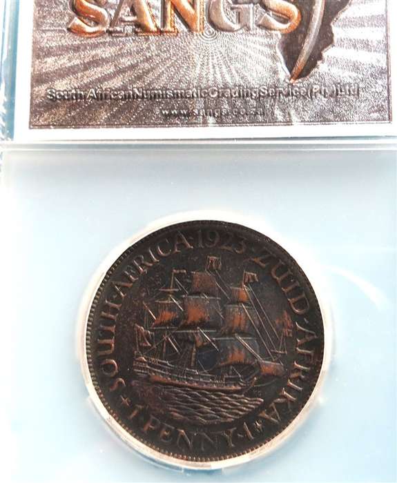 1923 1/2d Half Penny NGC MS60BN Graded