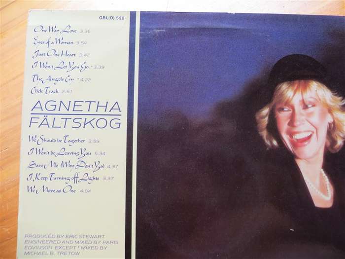 Agnetha Faltskog (of ABBA) - Eyes of a Woman Vintage Vinyl LP - VG