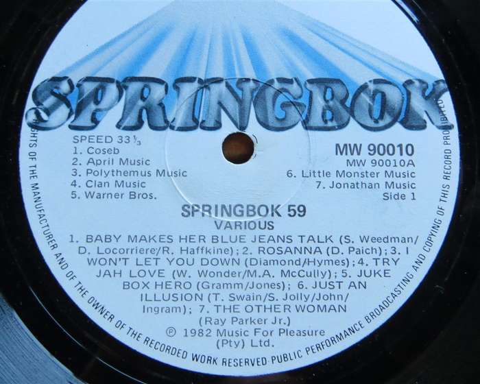 Springbok 59 -  Vinyl VG / Cover VG