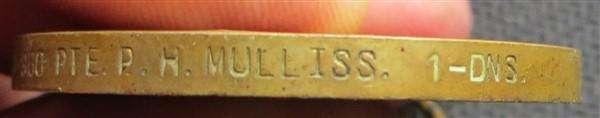 1914-1919 The Great War for Civilisation Victory Medal WW1 D-960 Prefix