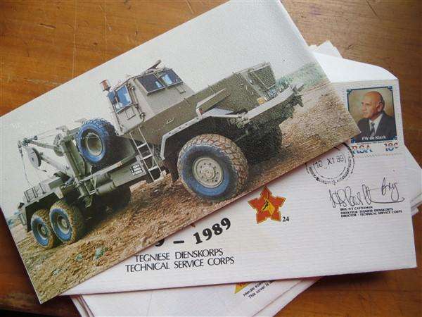 12 z SADF Signed RSA Covers - SADF Regiemnts + Photo Cards etc..