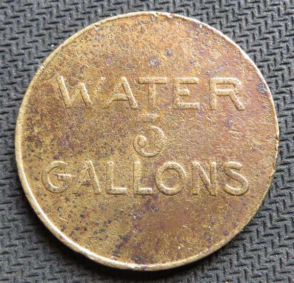 Jagersfontein Municipality , OFS ,  Water Token - 3 Gallons