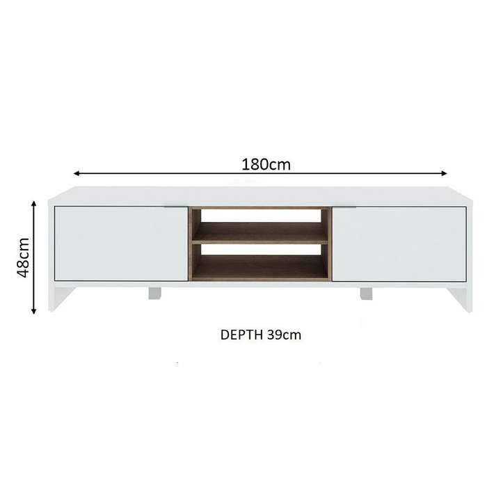 Metz TV Unit White