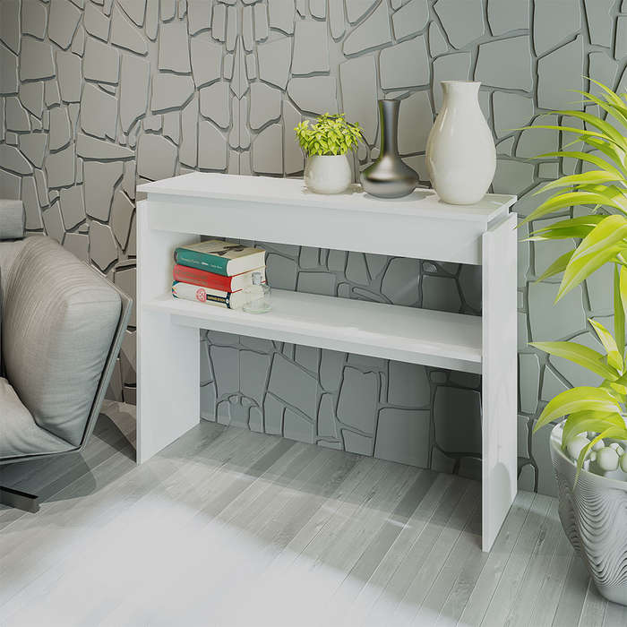 Creta Console Table White