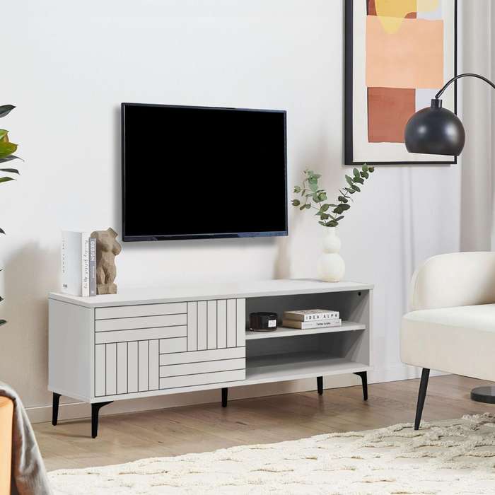 Leandra TV Stand White 120cm