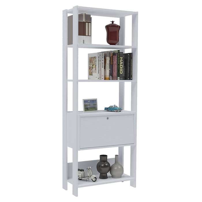 Match Bookcase White