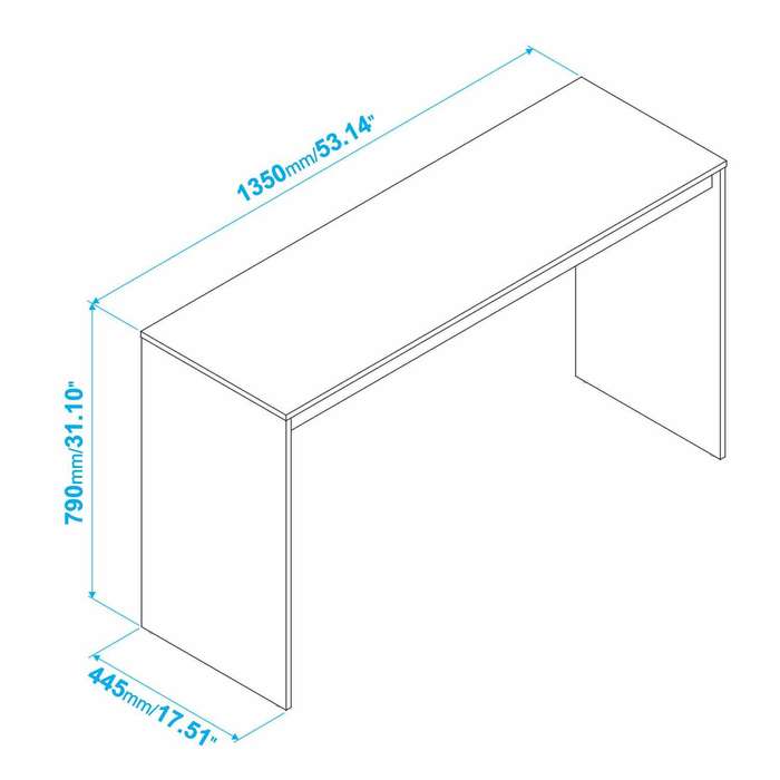 Minimal White Office Desk