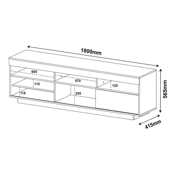TV Unit Treviso Black