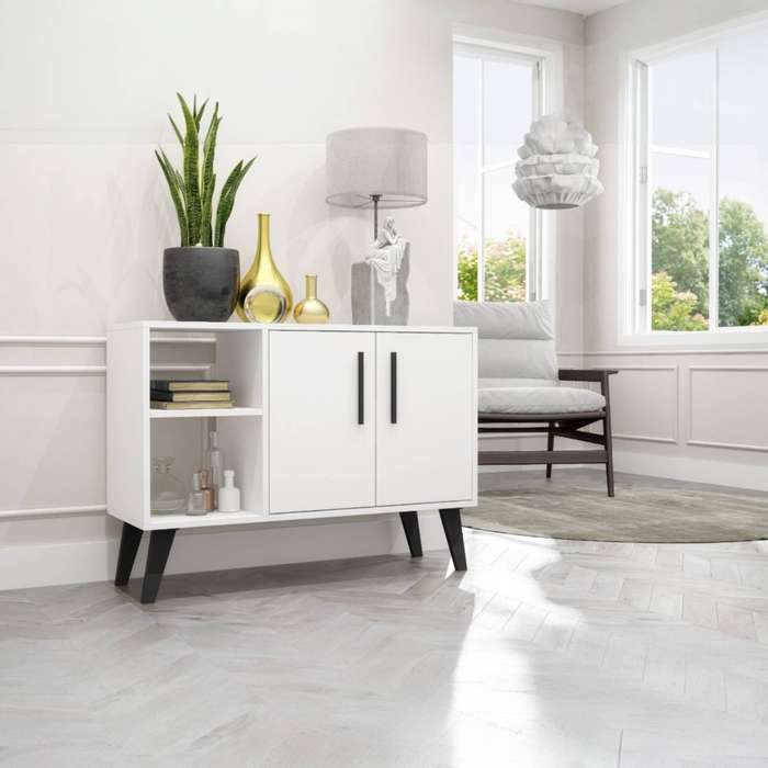 Scandi Storage Cabinet White