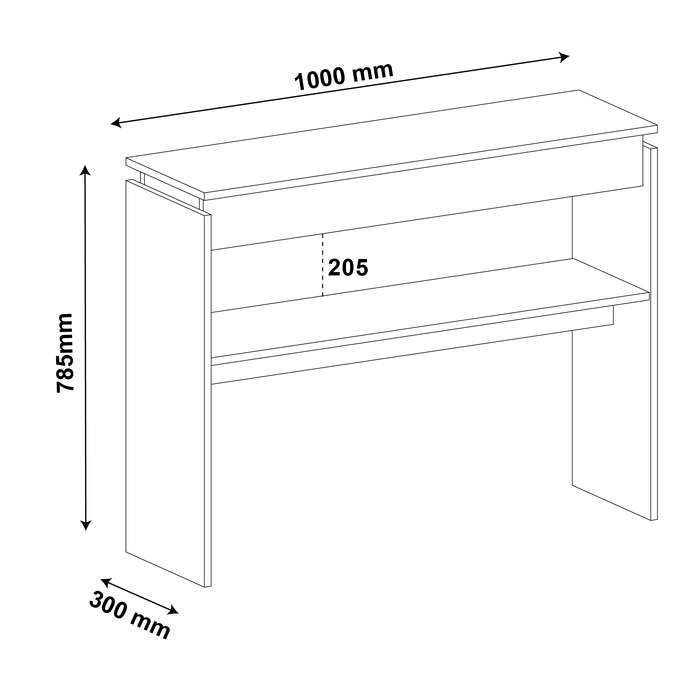 Creta Console Table Pine