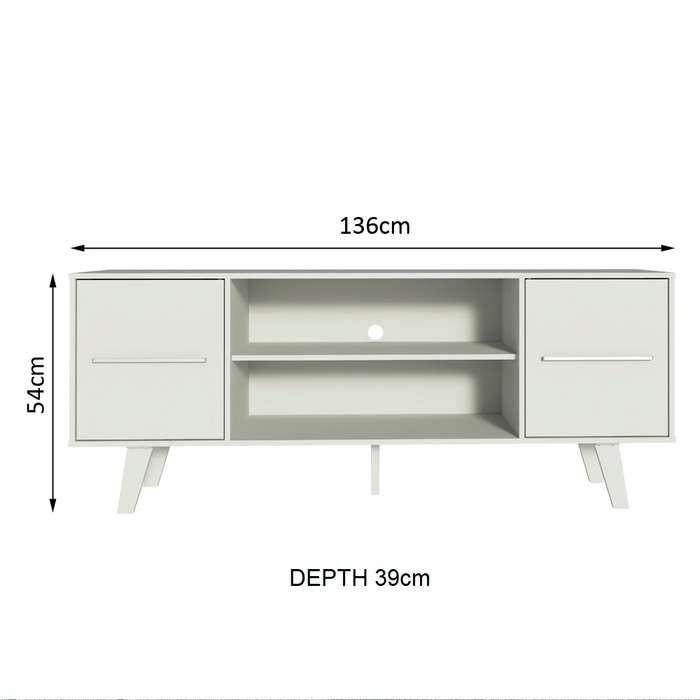 Lara White Tv Unit