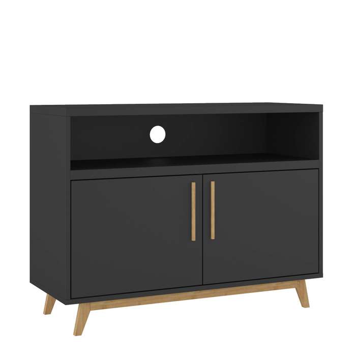 Multi-Room Black Storage Cabinet