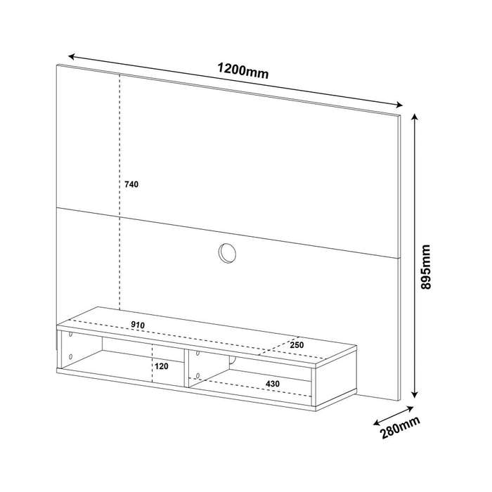 TV Panel Flash Pine