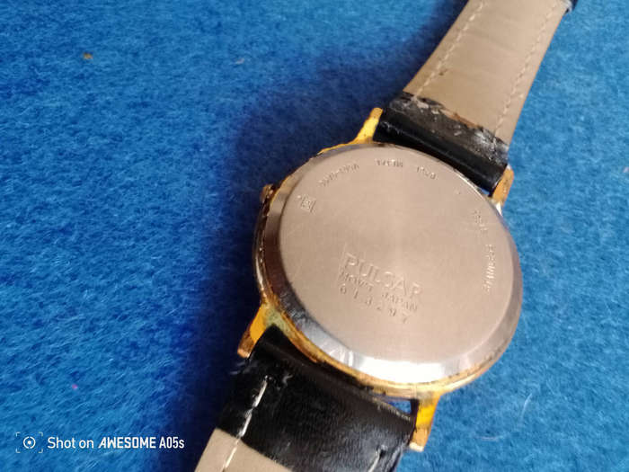 Pulsar quartz blue dial